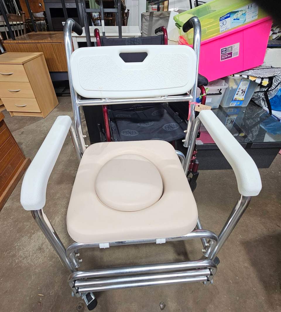 Shed 3 at Esk Community Op Shop has had a large delivery of furniture arrive today. There is also a Victa lawn mower, Ozito electric tiller and Ozito Silent Shredder available. Shed 2 and 3 currently have a selection of nursing/mobility aids. These photos are only a small view of current stock. We look forward to seeing you soon.