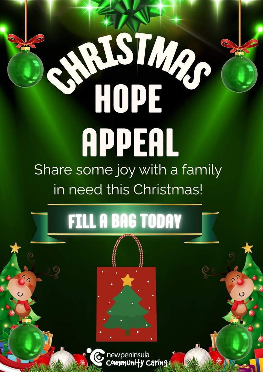 New Peninsula Community Caring Christmas Hope Appeal launches today!
From tomorrow you will be able to donate items for hampers at the Op Shop.
Year on year the need is growing, and this year will be no exception. If you can donate an item or two, it will make a huge difference to families doing it tough this year.
If you are in Mount Martha, we are partnering with the Community Bank as a drop off location also. We are super grateful for their support.
Community Bank Mount Martha Mornington Peninsula News Group
#opshop #thriftshop #christmas #christmashope #community #MorningtonPeninsula