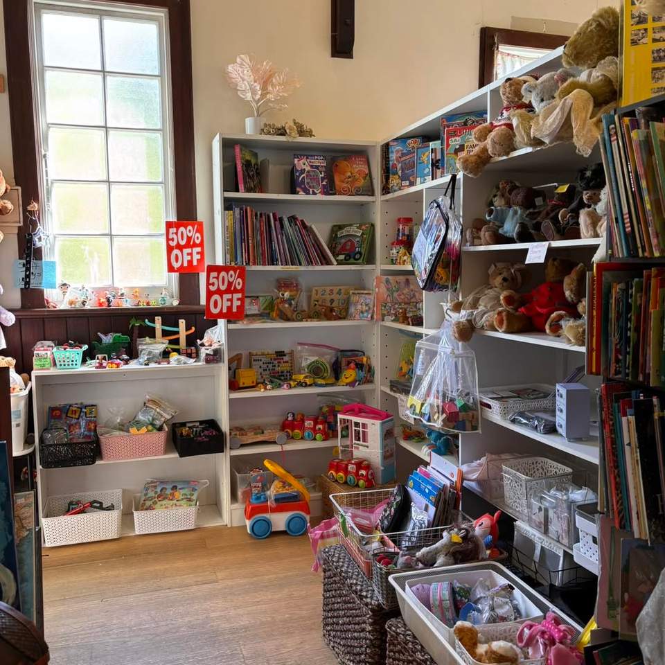 The HALF PRICE SALE in our toy section continues this week! Soft toys and hard toys alike are 50% off and the collectable bears have all been reduced too. Children’s books are just 20 cents each! So why not stock up now - the school holidays are only two weeks away! We’re at 33 Mechanics Road Red Hill and open Tues, Weds, Fri and Sat from 10 am to 1 pm. Proudly supporting Peninsula Home Hospice and other local nonprofits.