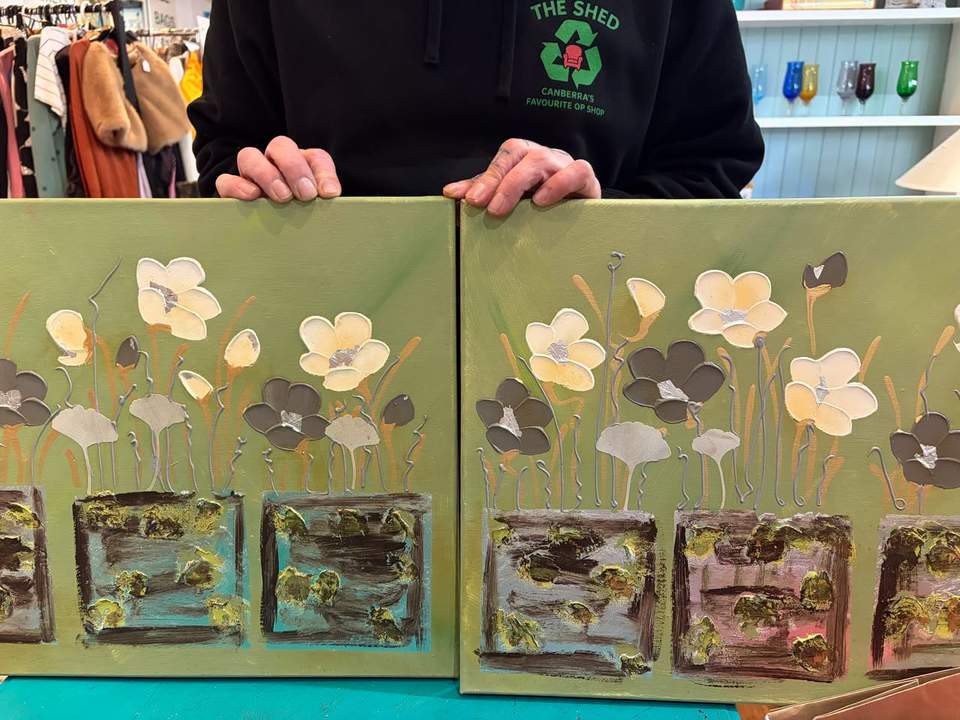 More gorgeous Naomi Crowther work at the Shed today
The Shed
Open 7 days | 9am to 5pm
NEW: Sip & Shop 5-7pm Fridays
4/1 Dairy Rd, Fyshwick