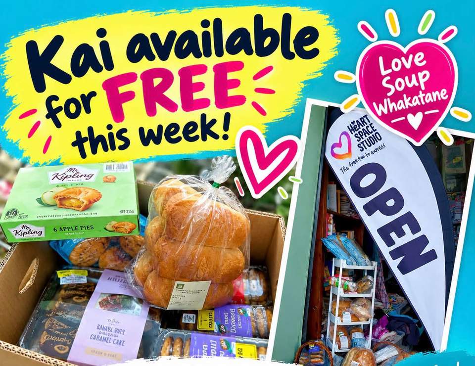 Our opening times are Tuesday to Saturday 10am-2pm. If you have any unwanted food items that haven’t expired, we will share with those in need
 Thank-you Love Soup Whakatane