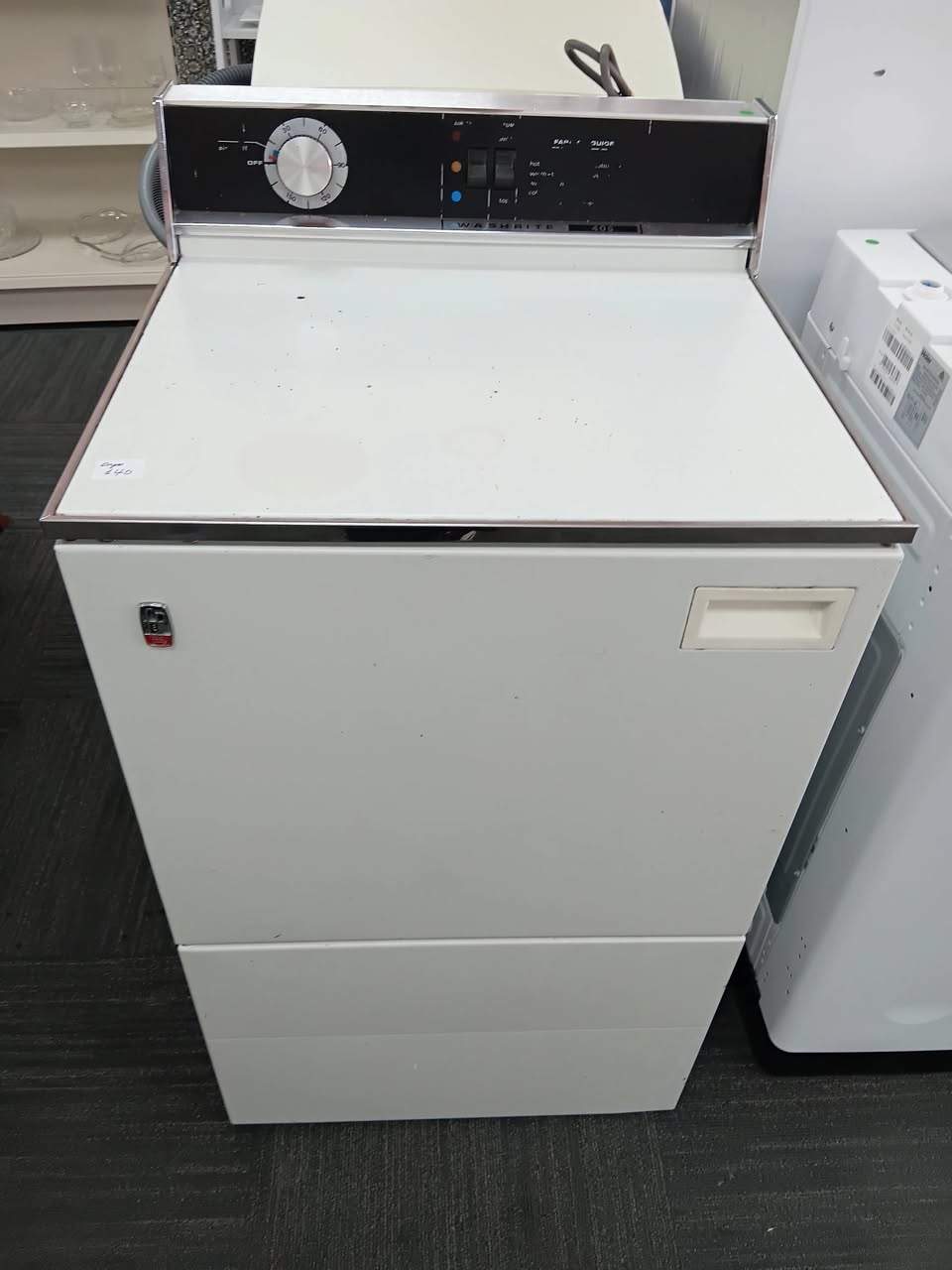 We have white-ware on the shop floor.
Washing machines, fride and dryer.
These sell fast , come see us or call to check  availability on 03 688 3965