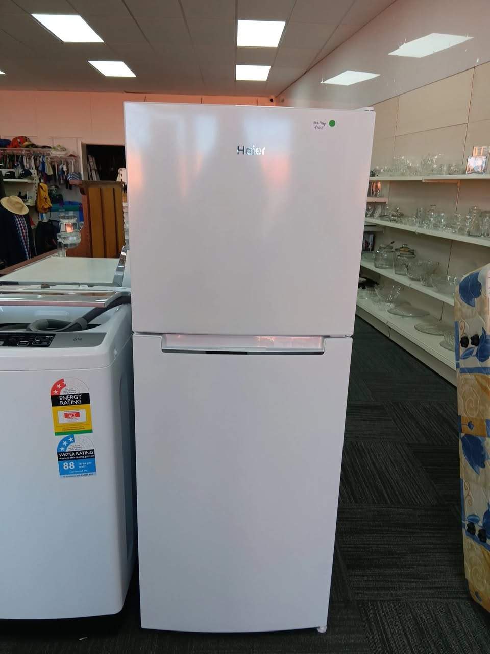 We have white-ware on the shop floor.
Washing machines, fride and dryer.
These sell fast , come see us or call to check  availability on 03 688 3965