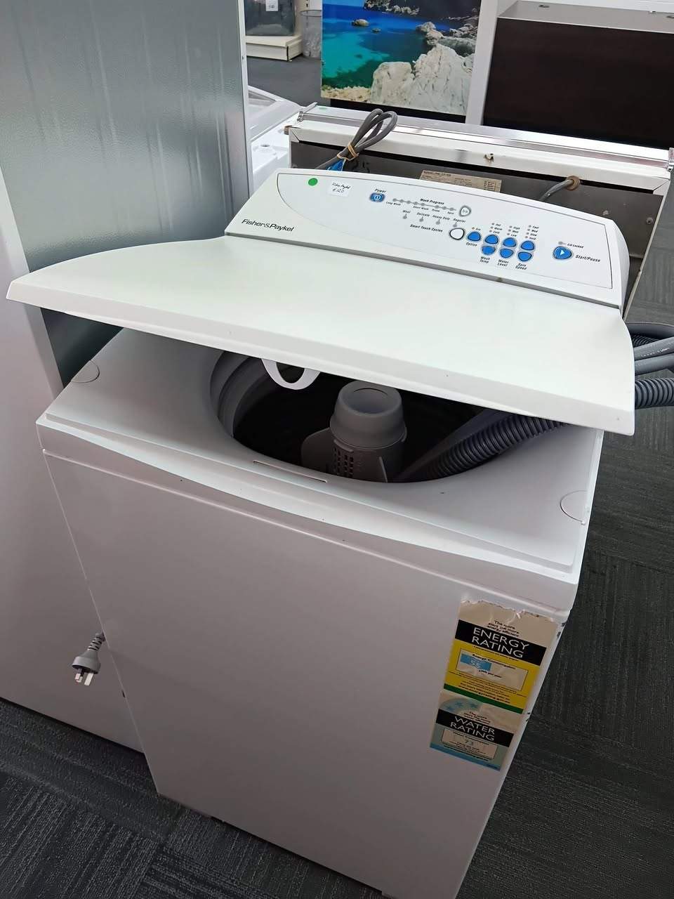 We have white-ware on the shop floor.
Washing machines, fride and dryer.
These sell fast , come see us or call to check  availability on 03 688 3965
