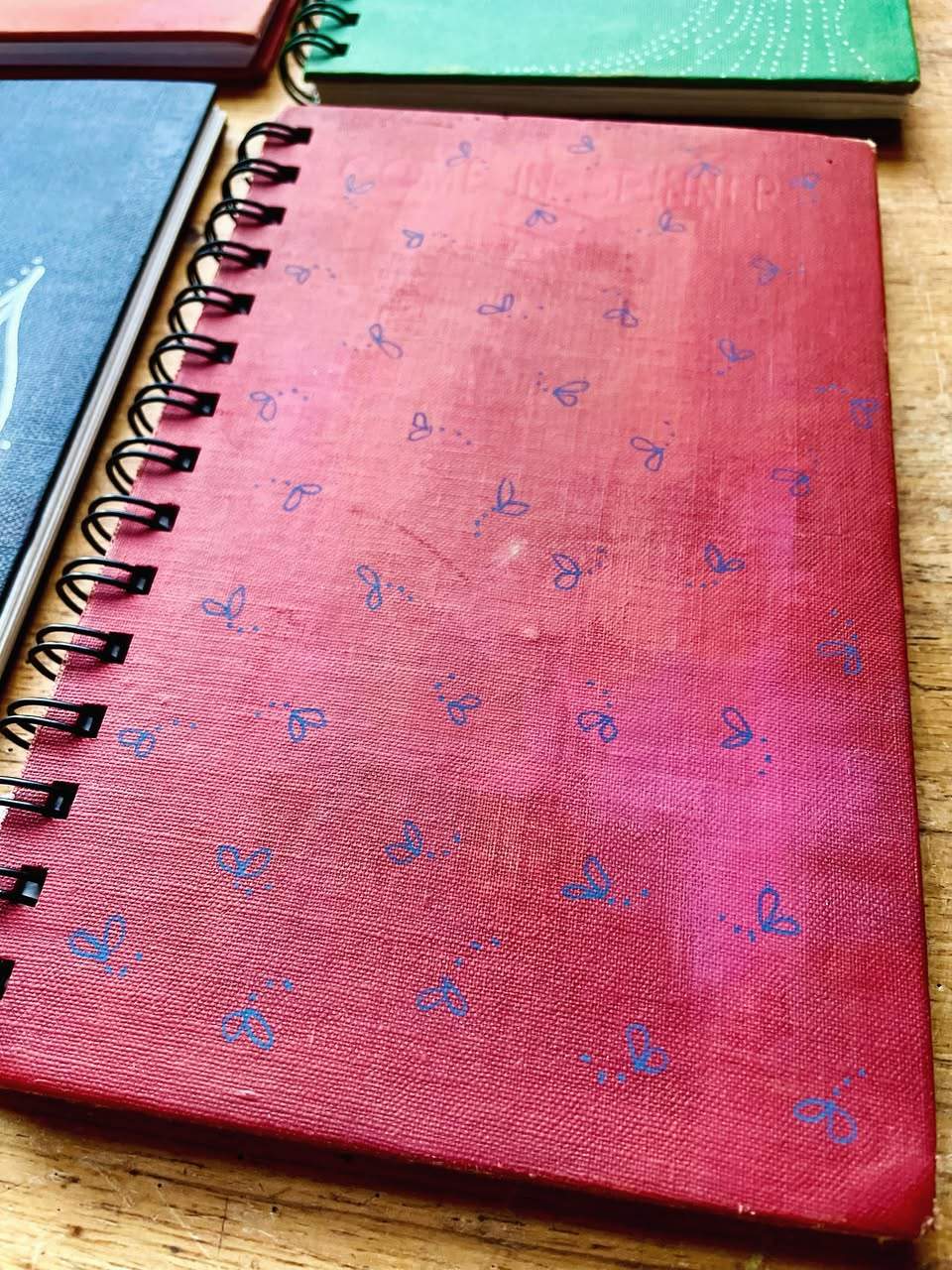 Next week The Mustard Tree OpShop & Cafe we will be making Upcycled Notebooks in our creative workshops! Join us on Friday 18th Sept or Monday 21st from 10-12.30 as we take old discarded books, unwanted school supplies, some paint and our Mustard Tree book binder to make a unique painted journal or recipe book or art journal… $30 includes morning tea from the cafe and all your materials to participate in this fun activity. Just call the store after 10am Wednesday or come in to register and pay. But don’t leave it too long! Spaces fill up fast!