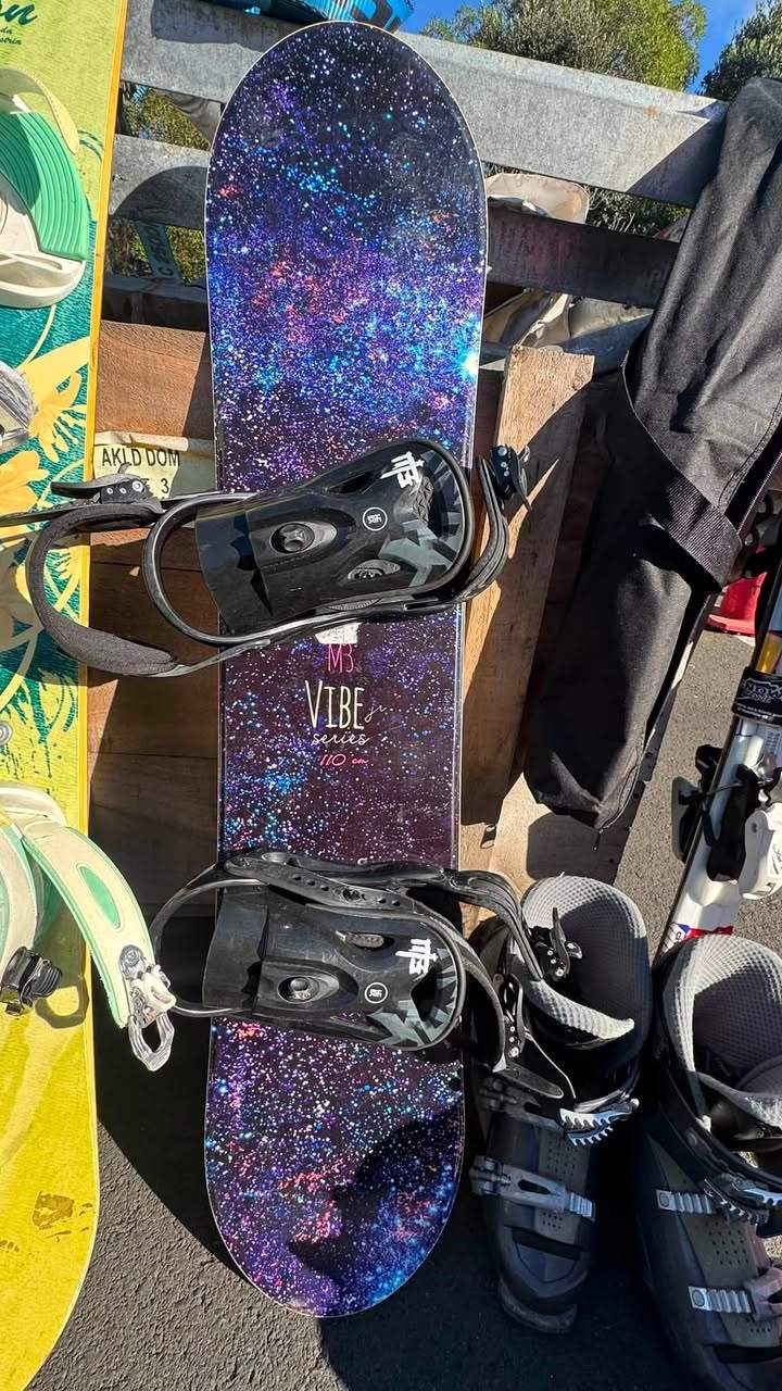 Snowboards with bindings from $40, skis, poles, boots and gear bags have arrived at Tipping Point.