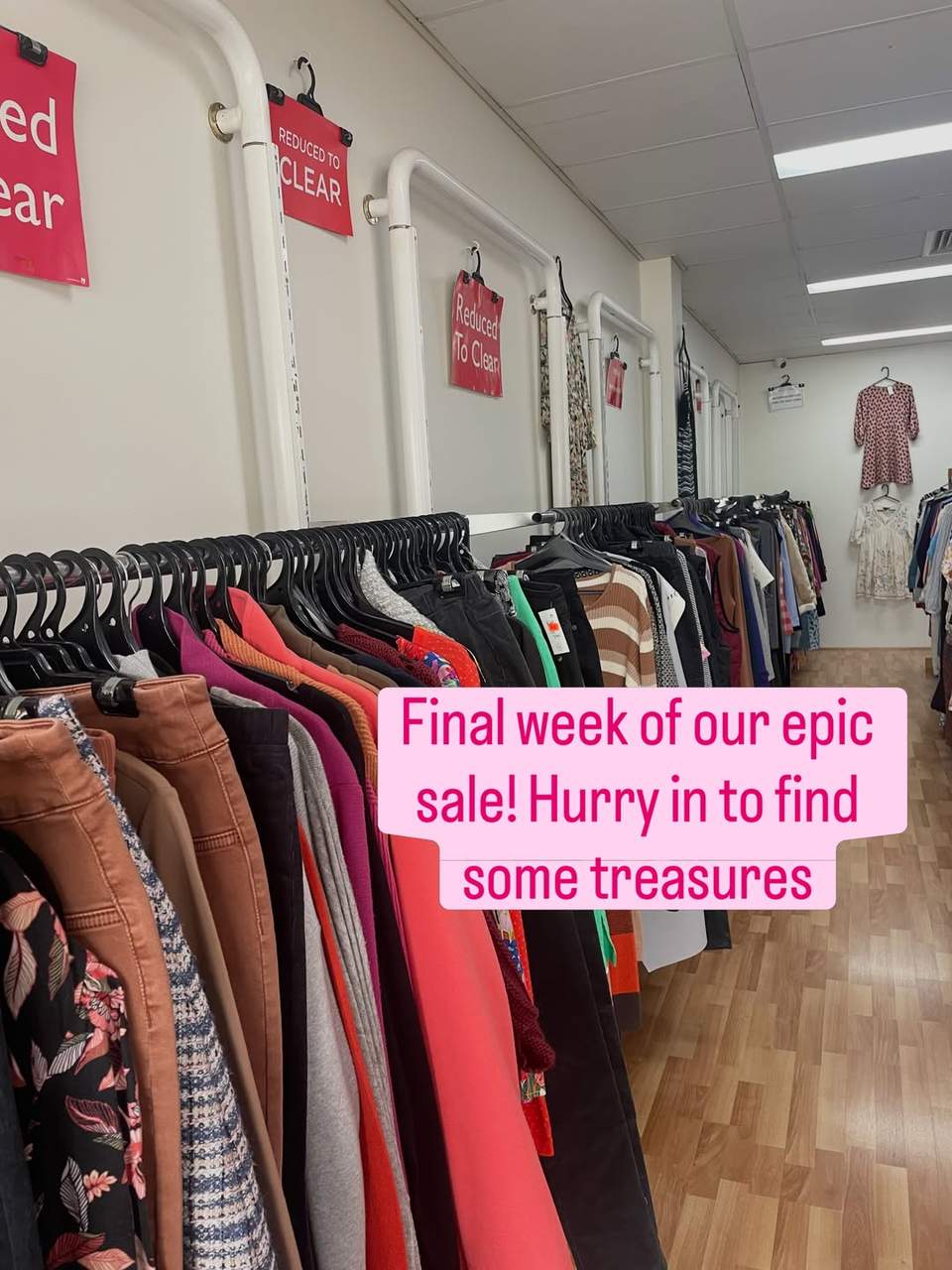 Final week of our end of season sale! Everything must go