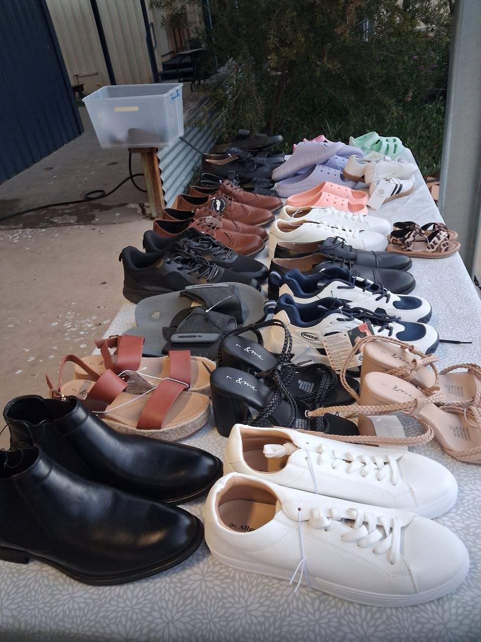Bargains at the Salvos garage sale tomorrow. 7 Alfred St. Quality kids books 50c to 1.00. free books aa well. New shoes.