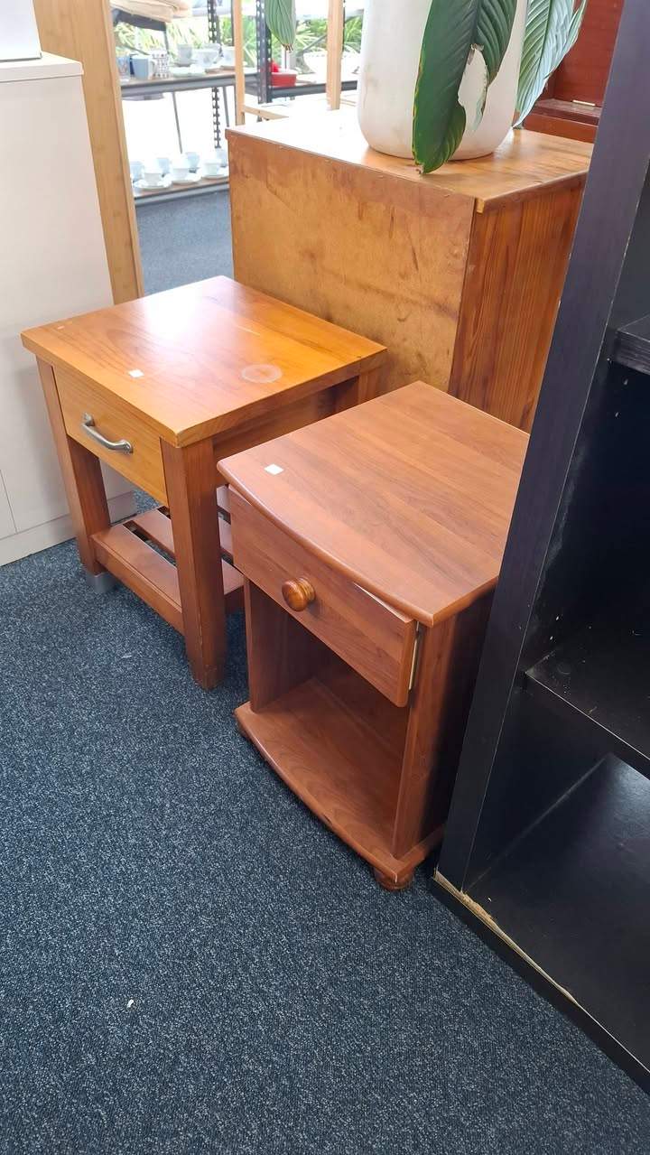 Fresh clothing and furniture are in store, including a new king Milford bed for $650 with local delivery, Ecosa mattresses at $250 single and $300 king, and a dining table with six chairs for $280.