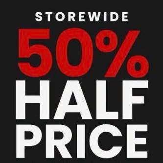 IT STARTS TOMORROW - THIS IS NOT A DRILL
 FOR ONE WEEK

HALF PRICE STORE WIDE OPSHOP SALE

WHOOOOP WHOOOOP
 CALL UP EVERYONE YOU KNOW

SHOP 20c Boronia Mall , 50 Dorset sq Boronia
Help us clear the aisles and the shelves