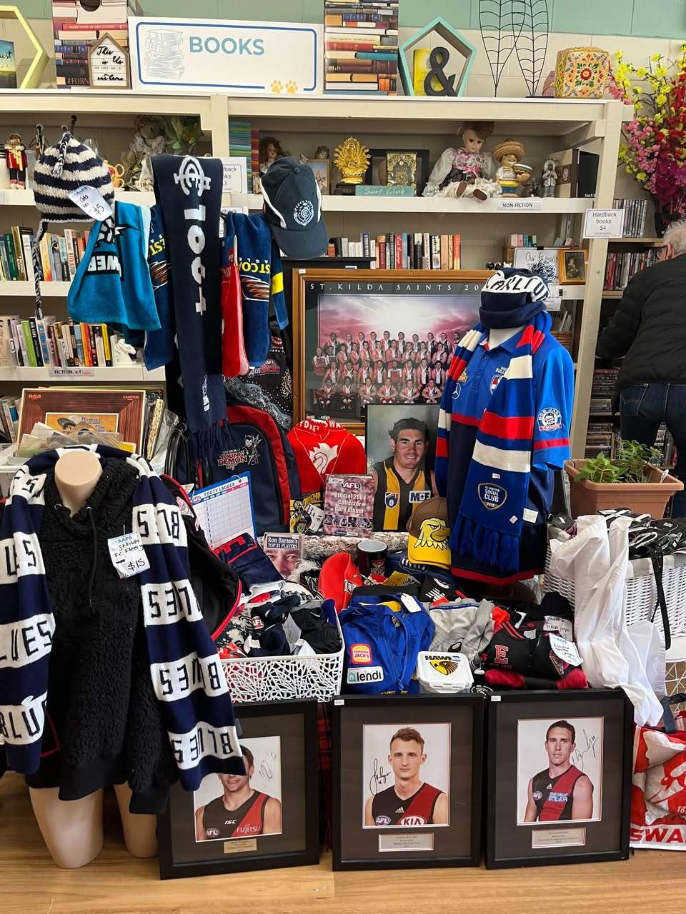 It’s footy finals week!…so pop in and get 50% off all our footy merch
