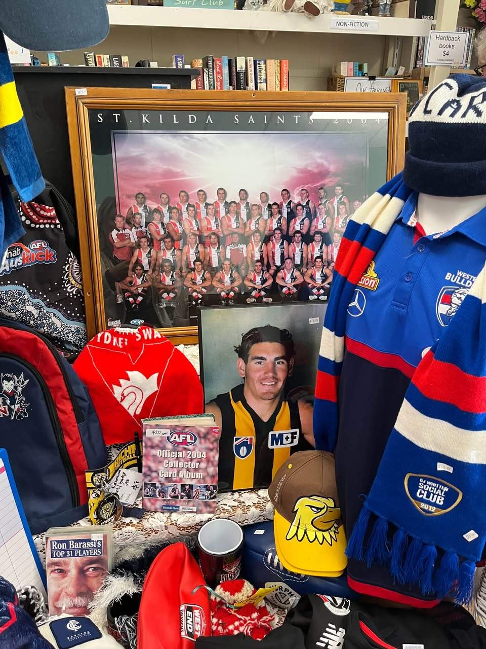 It’s footy finals week!…so pop in and get 50% off all our footy merch