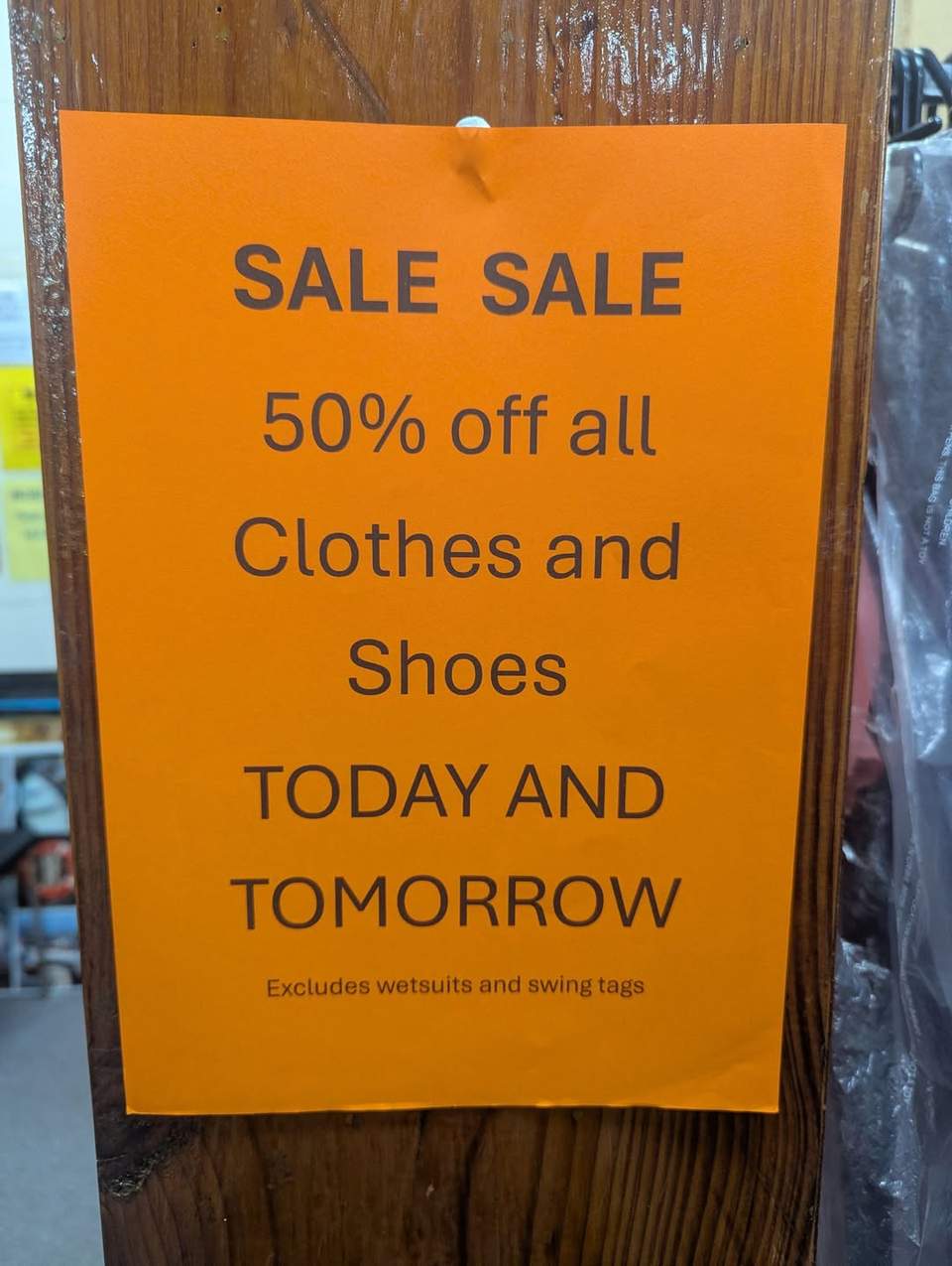 Sale sale sale sale sale
           This Thursday and Friday