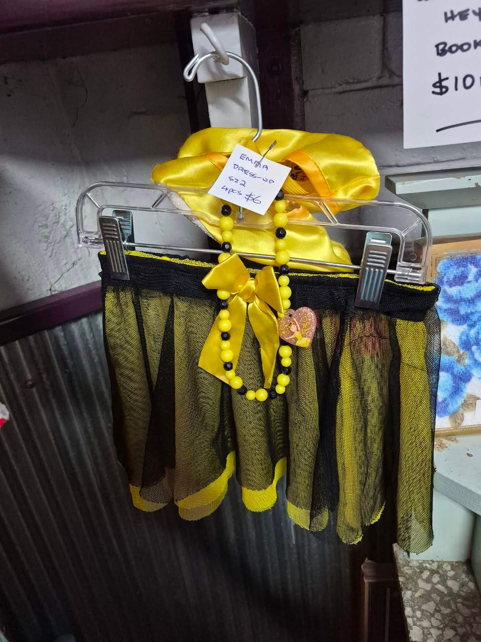 New clothing in store. Check it out! Kids dress-ups available, great for school holiday play! Dolls house $25. Furniture and dolls sold separately.