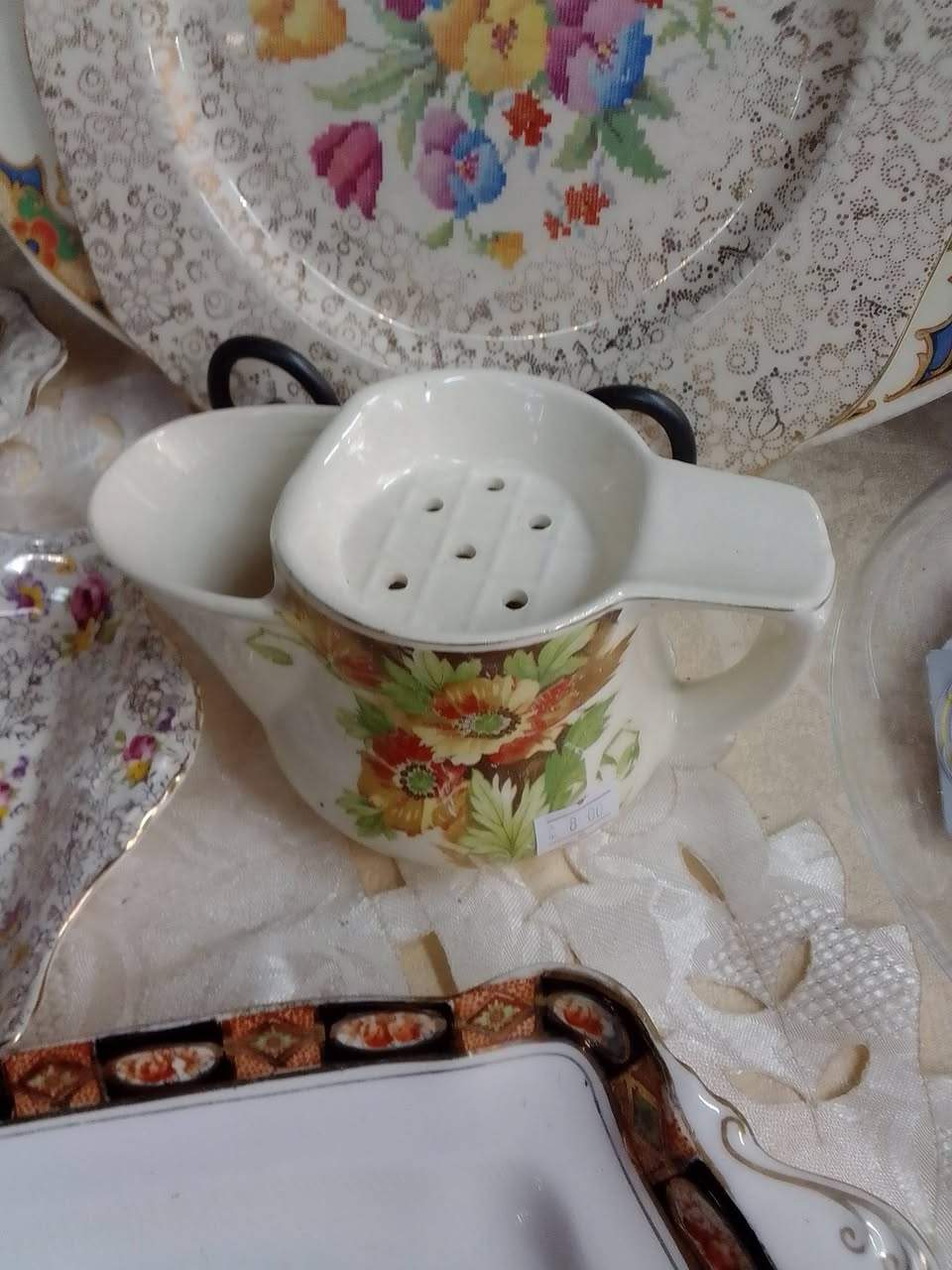 Lovely donation of vintage crystal and China. A beautiful pedigree vintage doll in need of a new home