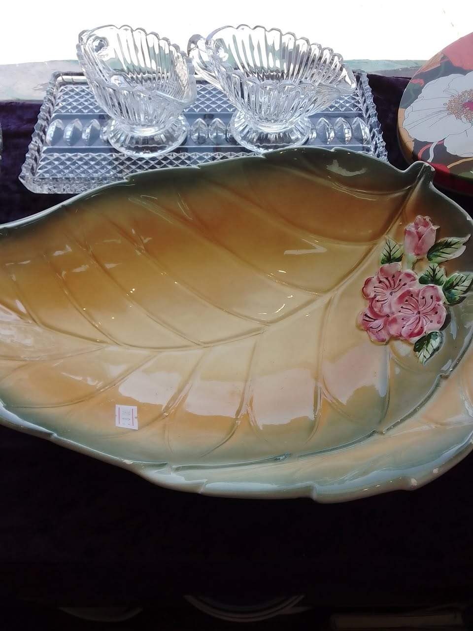Lovely donation of vintage crystal and China. A beautiful pedigree vintage doll in need of a new home
