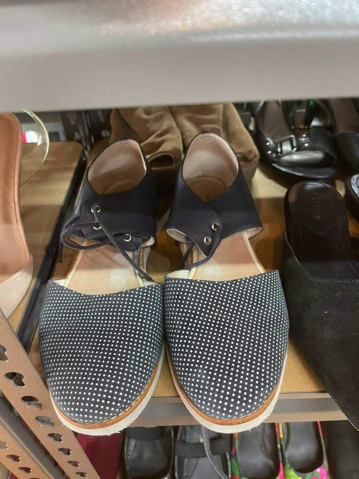 Shoes glorious shoes! A diverse range of donations in our shoe department to finish off your outfit. With clothes $5 per item it’s a steal! Open 10am daily at 5 Mills Road and Ford Road East.