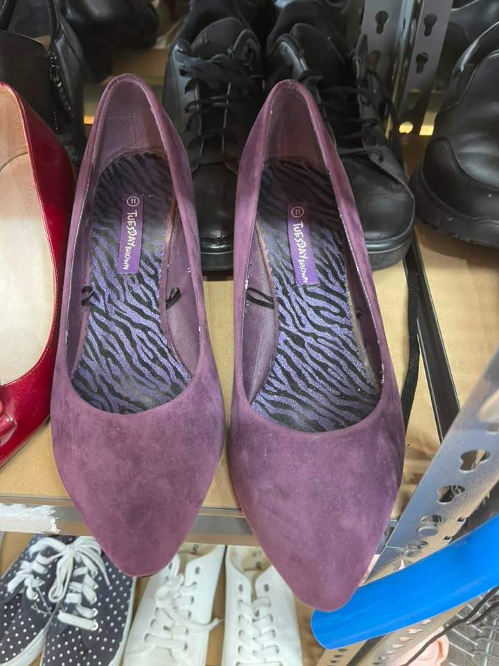 Shoes glorious shoes! A diverse range of donations in our shoe department to finish off your outfit. With clothes $5 per item it’s a steal! Open 10am daily at 5 Mills Road and Ford Road East.