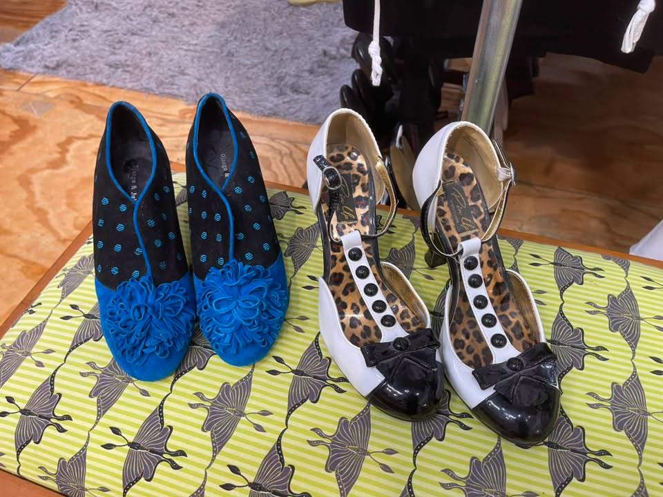 Shoes glorious shoes! A diverse range of donations in our shoe department to finish off your outfit. With clothes $5 per item it’s a steal! Open 10am daily at 5 Mills Road and Ford Road East.