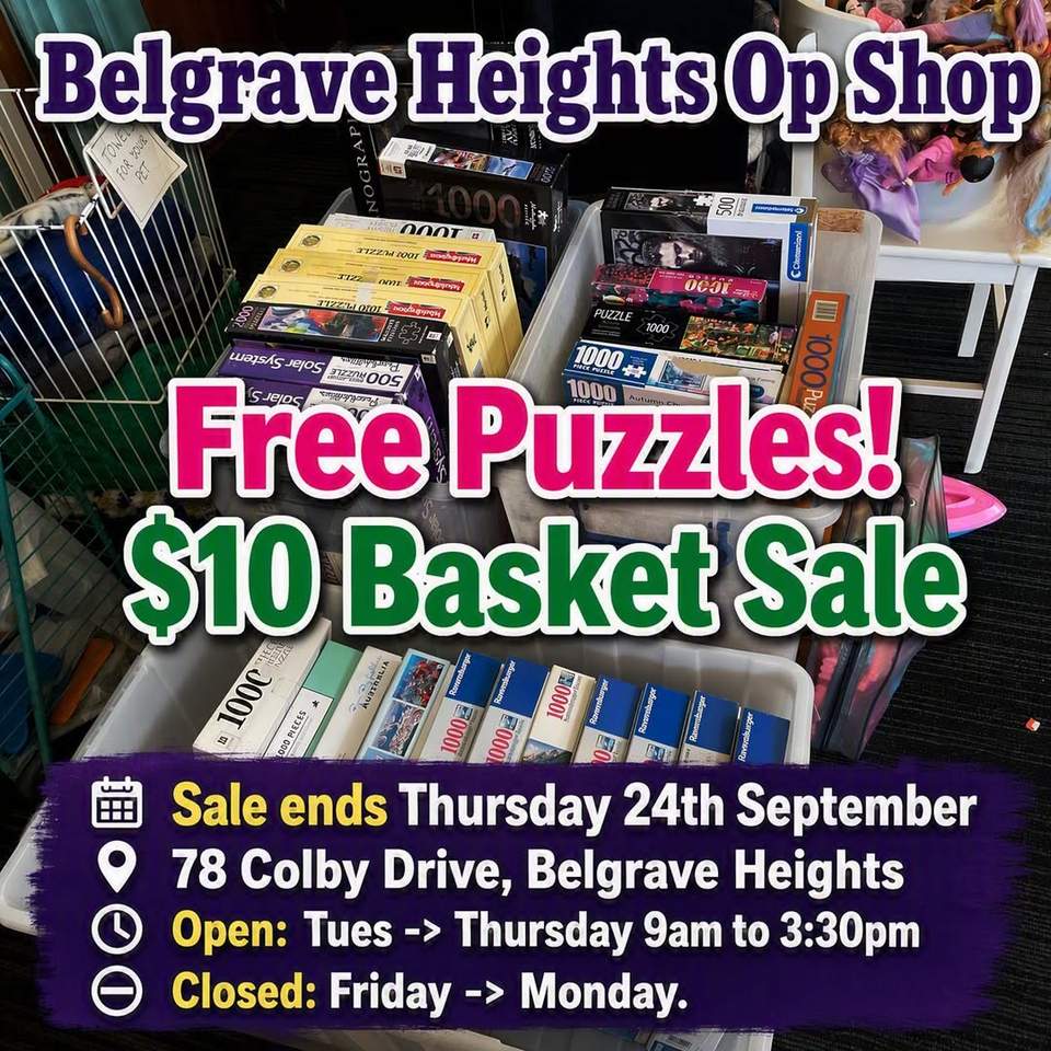 Free Puzzles AND our $10 Basket Sale
