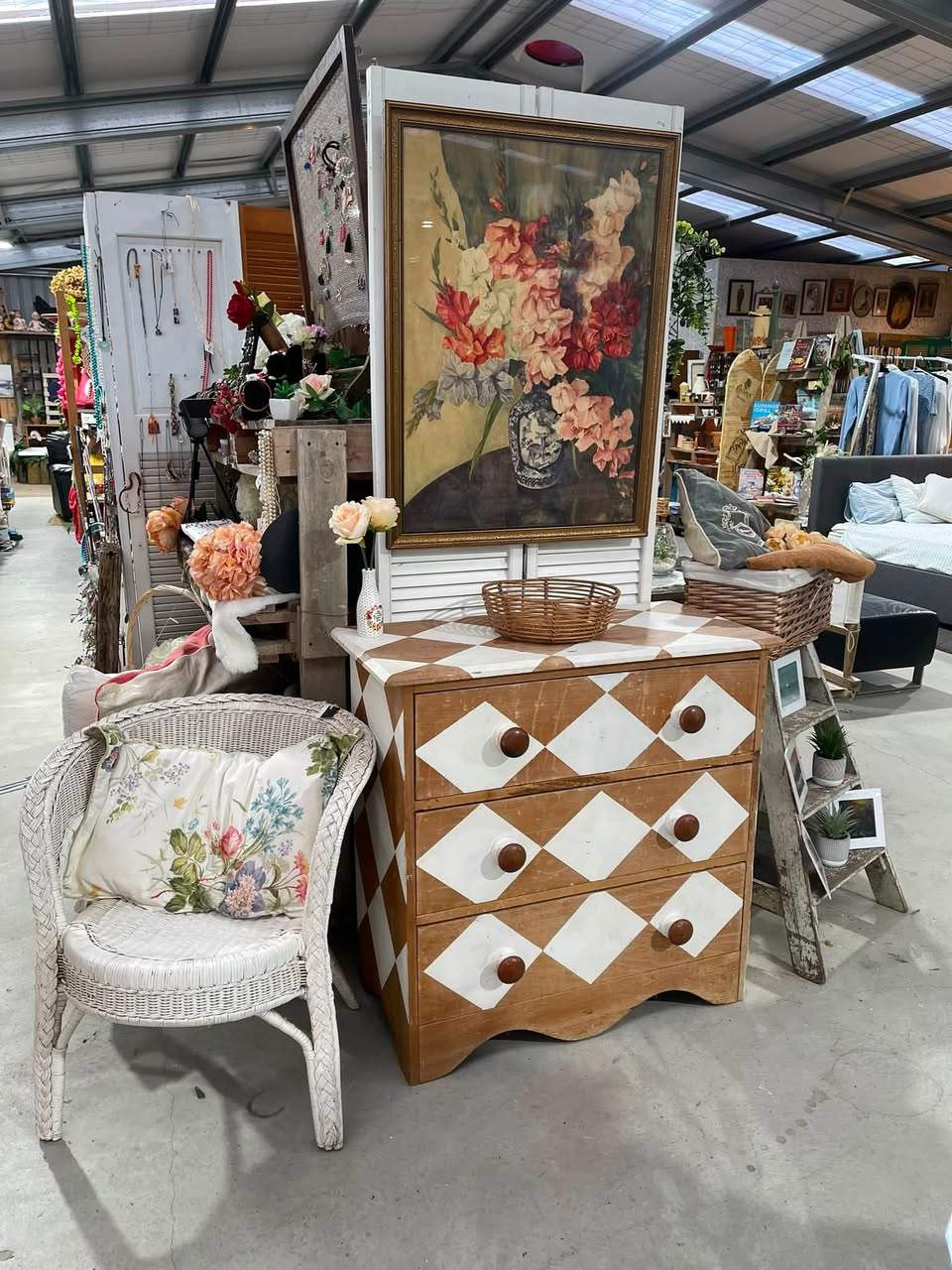 Spring displays and garden pots are in store at Helensville Zero Waste.
