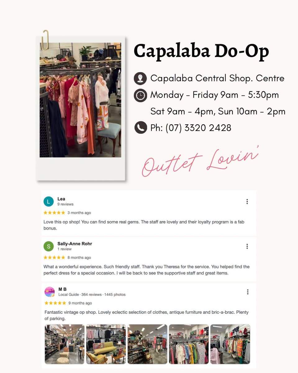 🩷 Updated Locations & Hours 🩷 Which Do-Op Shop is your favourite & why? 👀