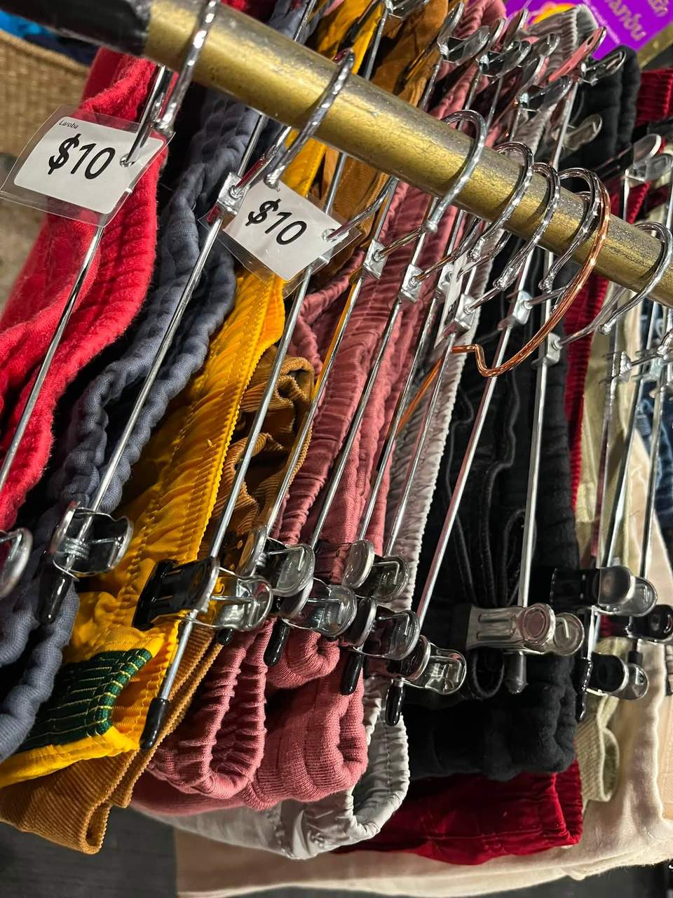 Open until 5pm with new fashion finds and low price tags; customers are invited to message the seller.