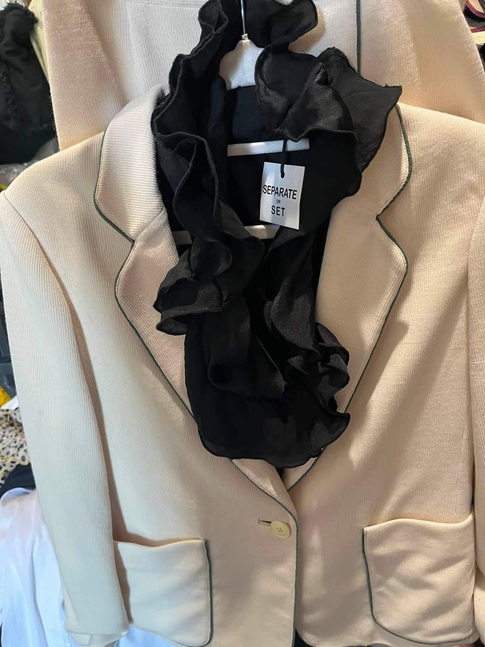 Open until 5pm with new fashion finds and low price tags; customers are invited to message the seller.