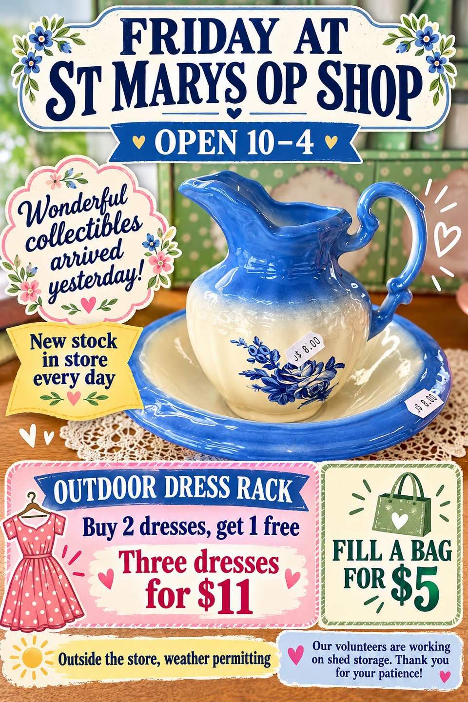 Good morning .... it's FriYaY open 10-4