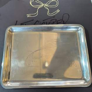 Japanese closonie ando vase. $165.

A very rare Victorian potty with swan neck handle.