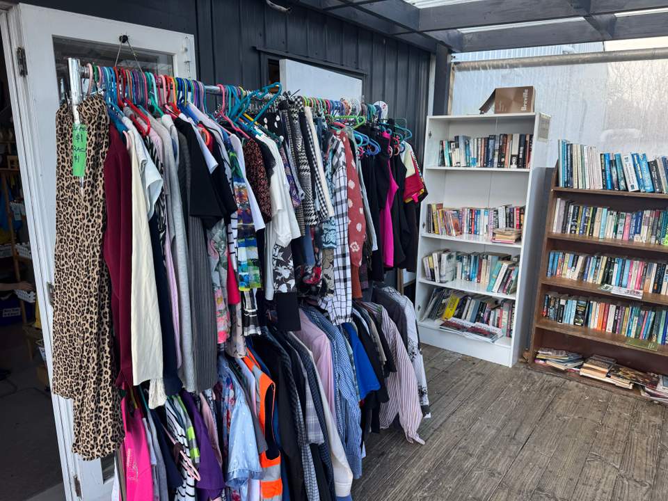 Great little community op shop with very approachable prices, big kids area and a lovely community garden next door to have a snack in. Loved our little mission out there