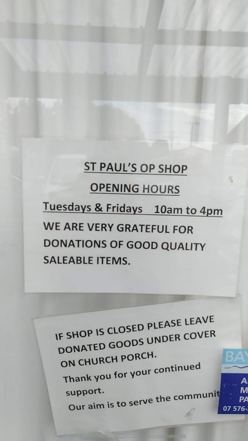 Check out St Paul's Op Shop in Papamoa Beach