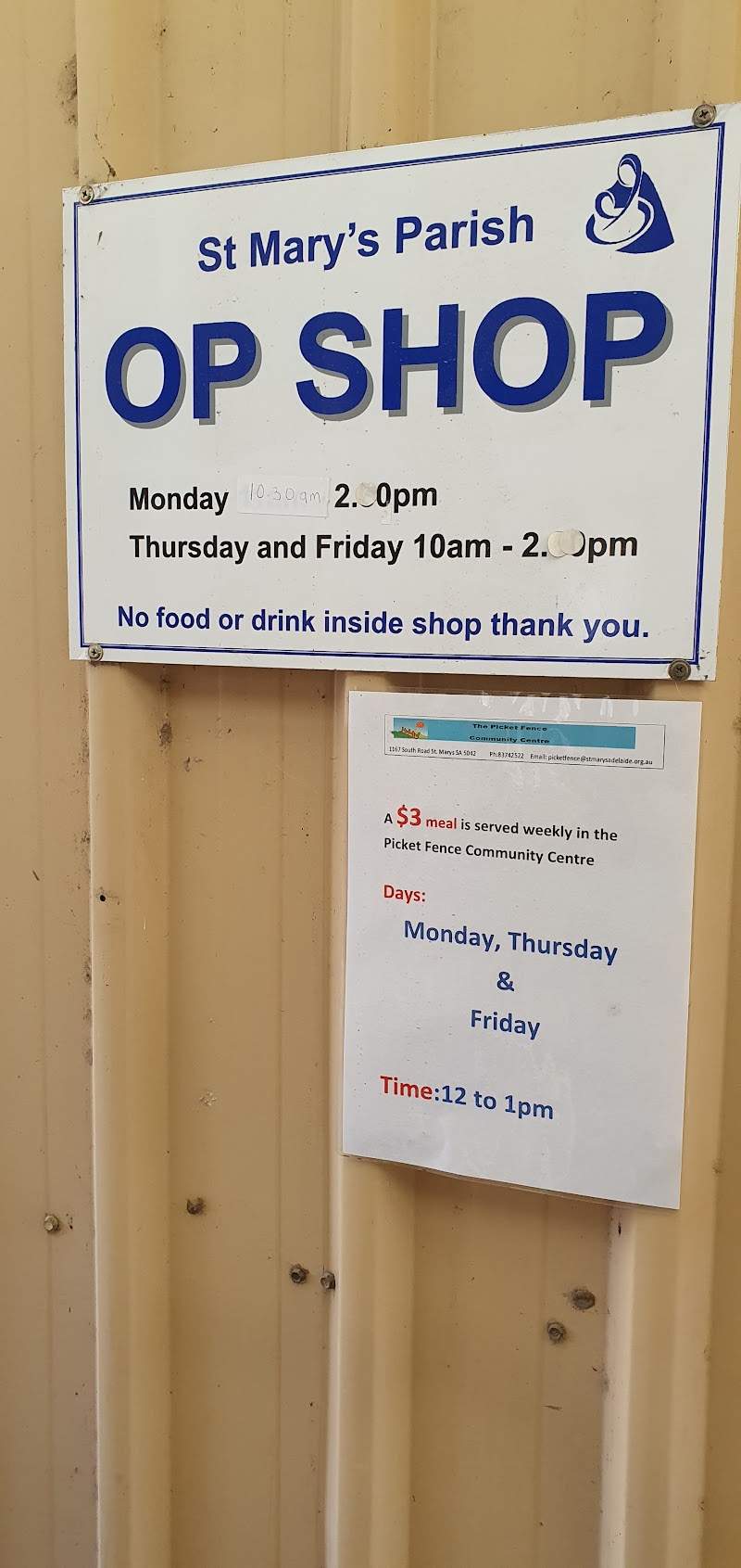 Check out St Mary’s Parish Op Shop St Marys in St Marys