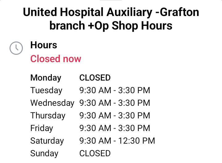 Check out Hospital Auxiliary Clothing & Collectable Shop Grafton in Grafton