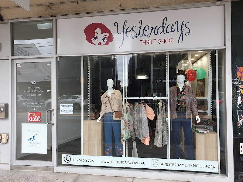 Check out Yesterdays Thrift Shop Northcote in Northcote