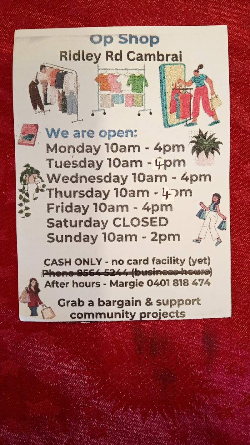 Check out Cambrai Community Op Shop in Cambrai
