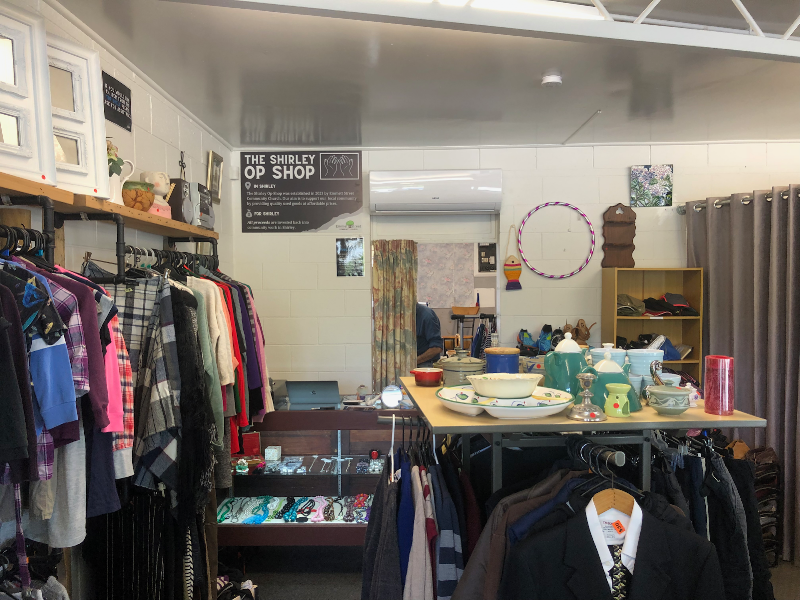 Check out The Shirley Op Shop in Shirley