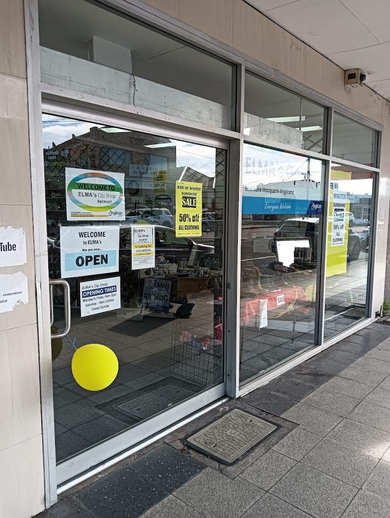 Check out ELMA's Op Shop in Belmont