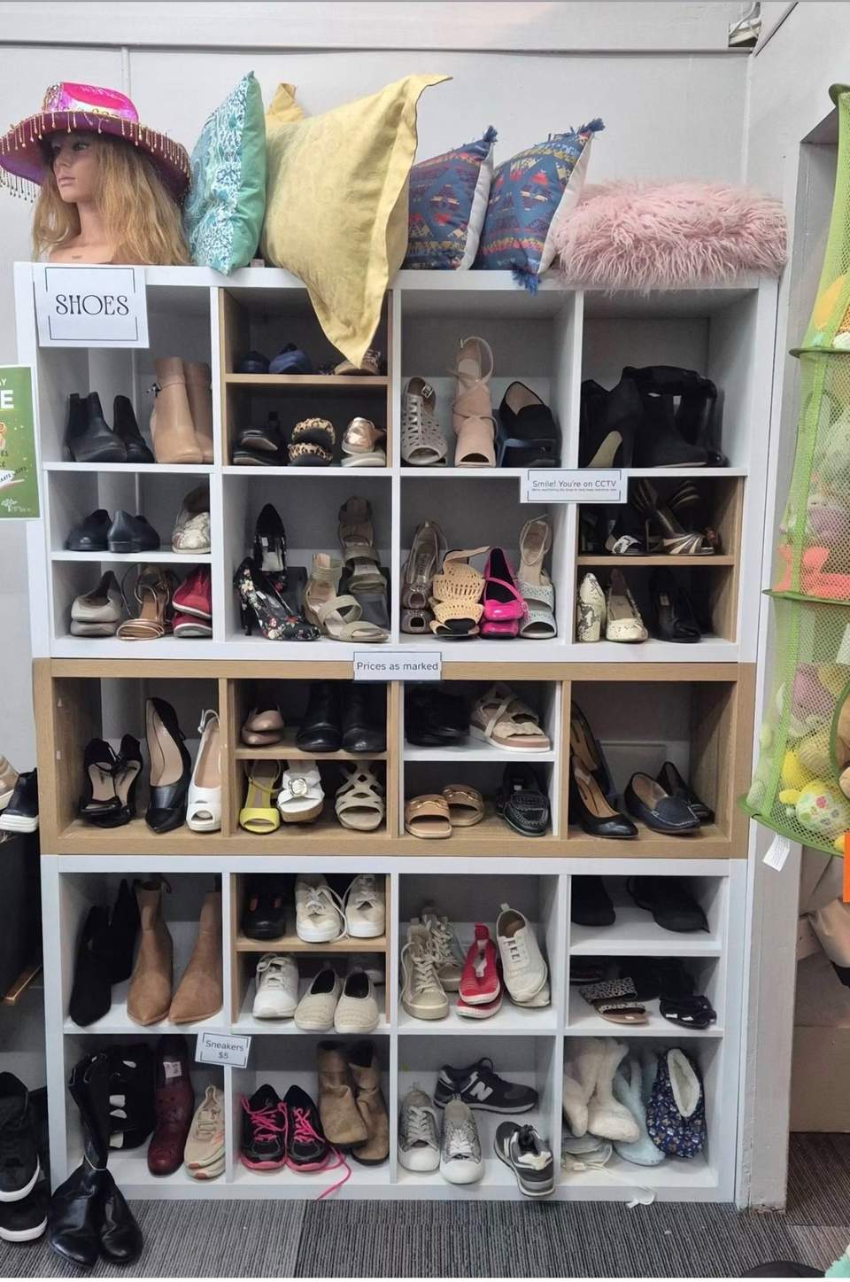 The first week of the sale on shoes.