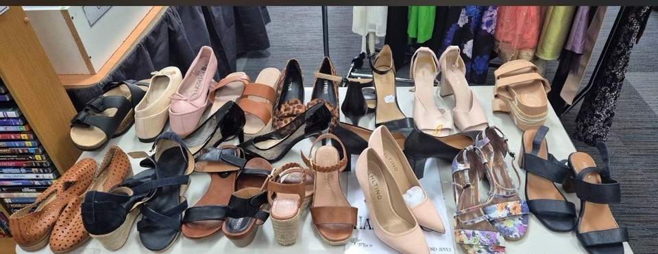 The first week of the sale on shoes.