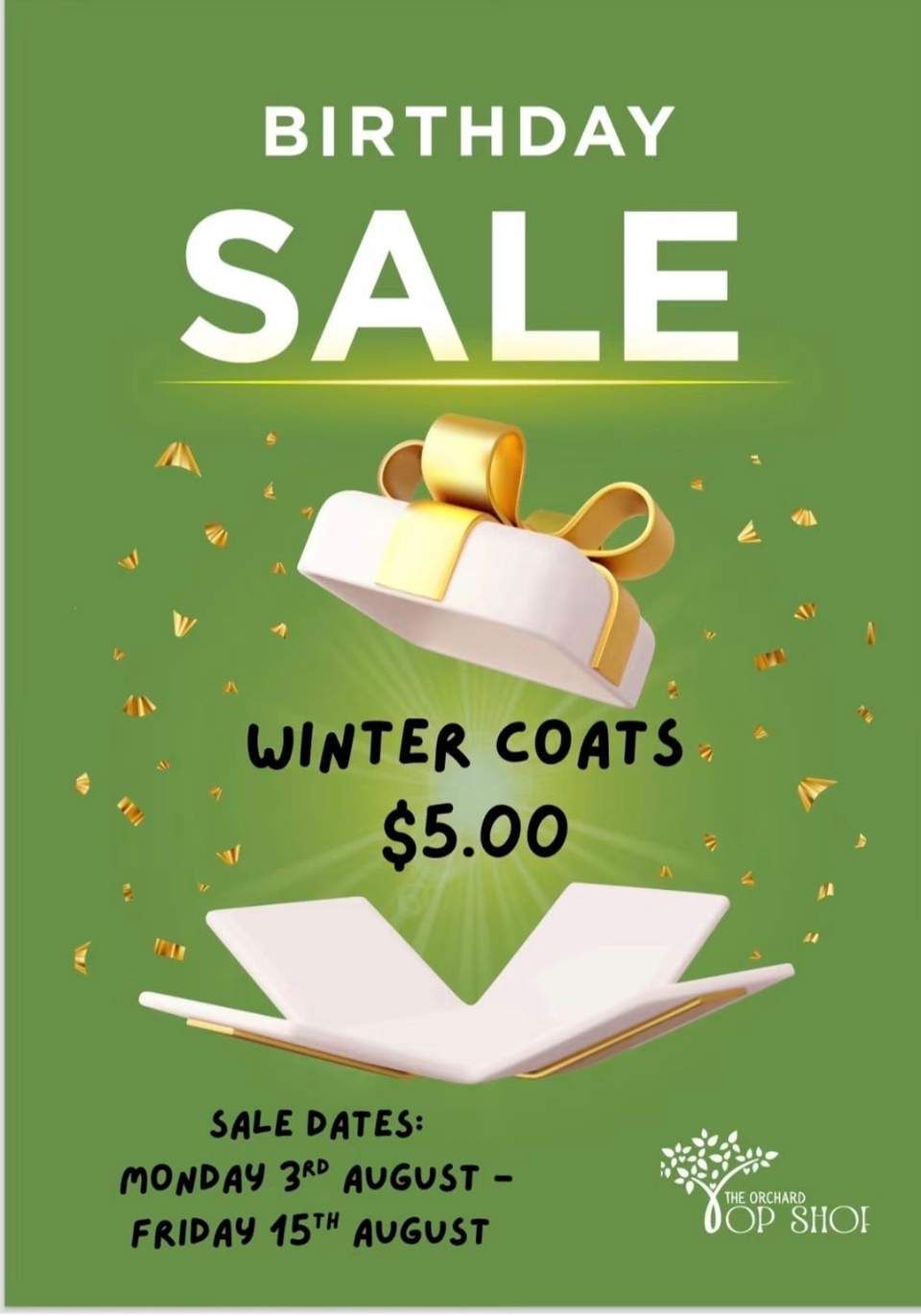 On sale for 2 weeks ends on the 15th.