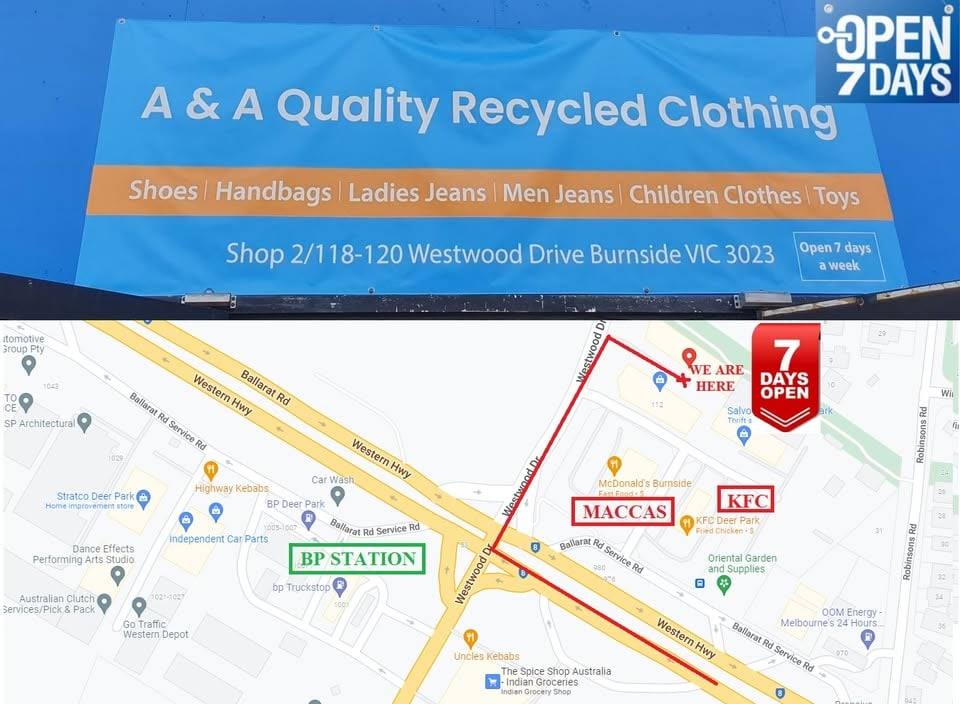 Photo from A&A Quality Recycled Clothing