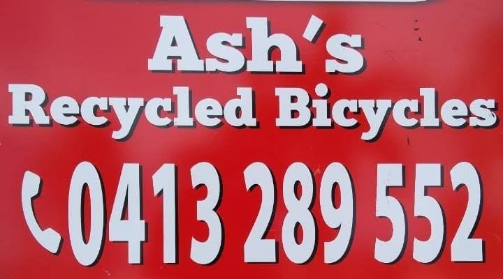 Photo from Ash’s Recycled Bicycles